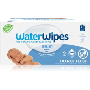 WaterWipes Baby Wipes 9 Pack dětské jemné vlhčené ubrousky 9x60 ks