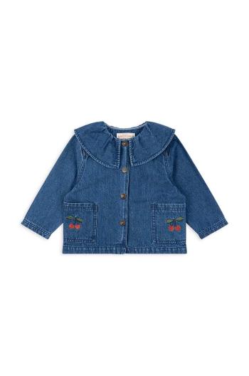 Dětská riflová bunda Konges Sløjd MAGOT DENIM SHIRT GOTS modrá barva, KS101582