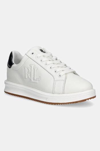 Kožené sneakers boty Lauren Ralph Lauren Ainsley bílá barva, 802959226001