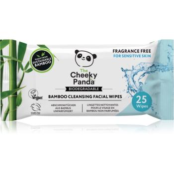 Cheeky Panda Bamboo Cleansing Facial Wipes vlhčené čisticí ubrousky pro citlivou pleť 25 ks