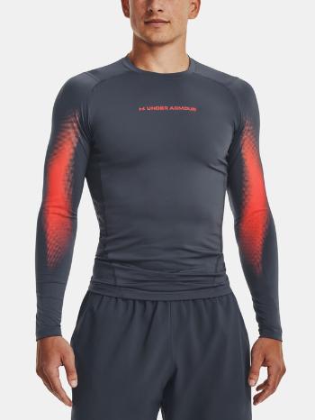 Under Armour UA HG Armour Novelty LS Triko Šedá