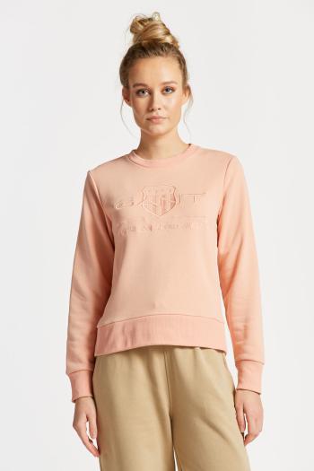 MIKINA GANT REG TONAL SHIELD C-NECK SWEAT GUAVA ORANGE