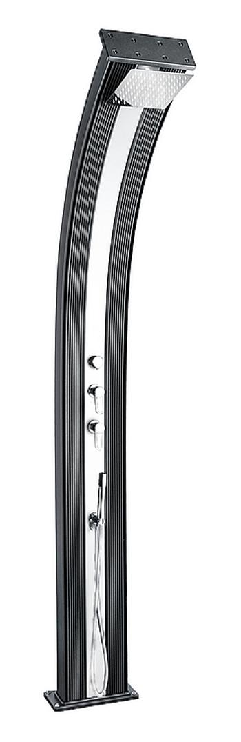Hanscraft Solárna sprcha DADA CURVE (antracit/inox)