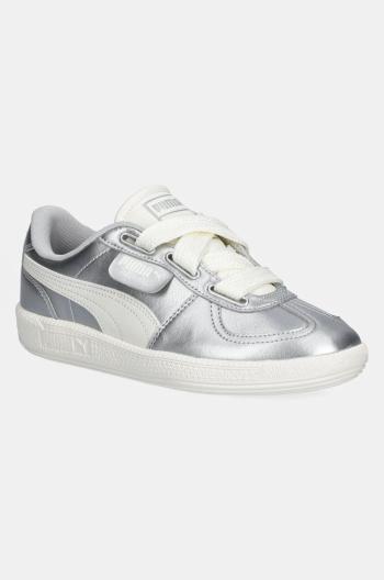 Sneakers boty Puma Palermo Wide Lace stříbrná barva, 402331