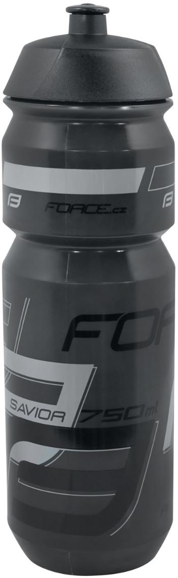 Kulacs Force Savior 0,75 l, átlátszó fekete-szürke