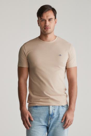 TRIČKO GANT SLIM PIQUE SS T-SHIRT DRY SAND