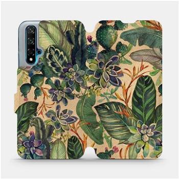 Flip pouzdro na mobil Huawei Nova 5T - VP05S Sukulenty (5903516771882)