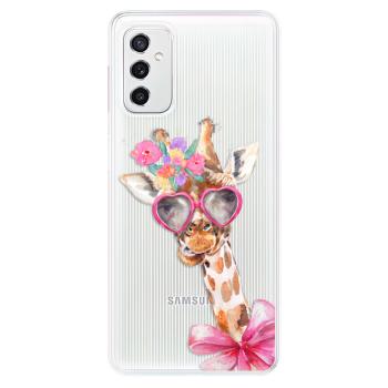 Odolné silikonové pouzdro iSaprio - Lady Giraffe - Samsung Galaxy M52 5G