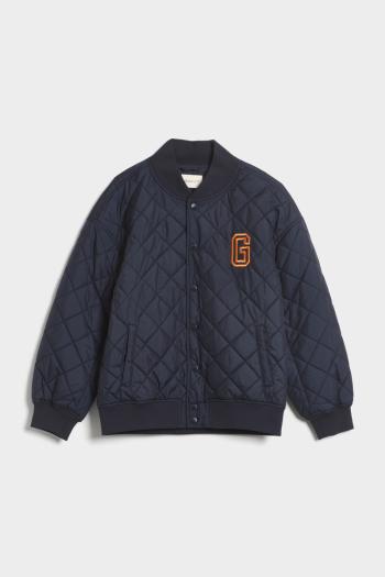 BUNDA GANT QUILTED GANT VARSITY JACKET EVENING BLUE