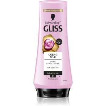 Schwarzkopf Gliss Liquid Silk regenerační balzám pro posílení a lesk vlasů 200 ml