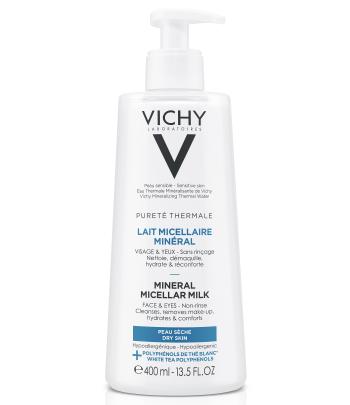 Vichy Pureté thermale Minerální micelární mléko pro suchou pleť 400 ml