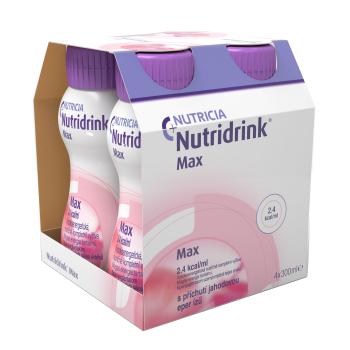 Nutridrink Max s příchutí jahodovou 4x300 ml