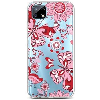 TopQ Realme 7i silikon Pink Butterfly 62311 (Sun-62311)