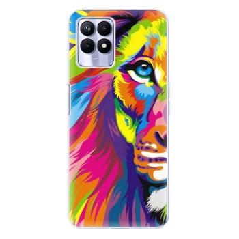 Odolné silikonové pouzdro iSaprio - Rainbow Lion - Realme 8i