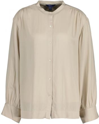 KOŠILE GANT D1. REL WIDE CUFF BLOUSE CONCRETE BEIGE