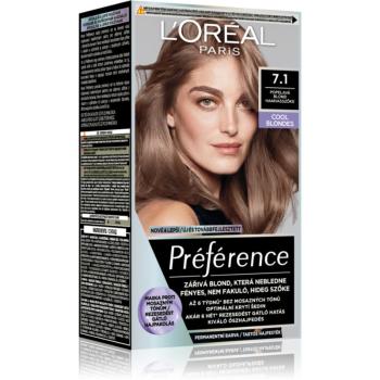 L’Oréal Paris Préférence barva na vlasy odstín 7.1 Ashy Blond