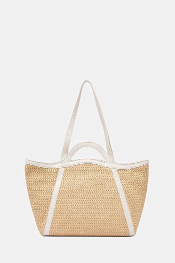 Kabelka Coccinelle COCCINELLEAMALIA CROCH.ST béžová farba, S9S 11 01 01