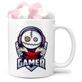 Hrnek Night gamer (Náplň hrníčku: Marshmallow)