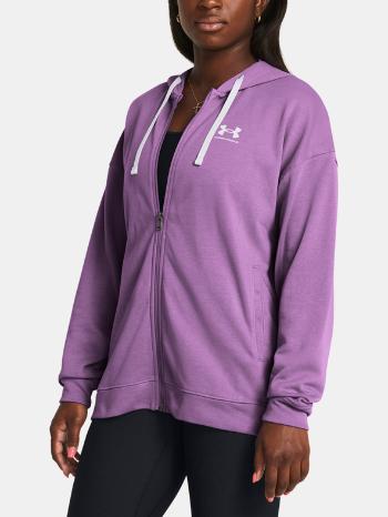 Under Armour UA Rival Terry OS FZ Hooded Mikina Fialová