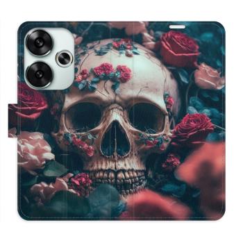 Flipové pouzdro iSaprio - Skull in Roses 02 - Poco F6