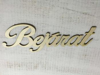 Natúr fa - "Bejárat" felirat 35cm