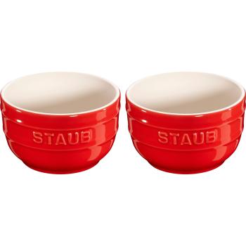 Ramekin 9 cm, sada 2 ks, červená, keramika, Staub