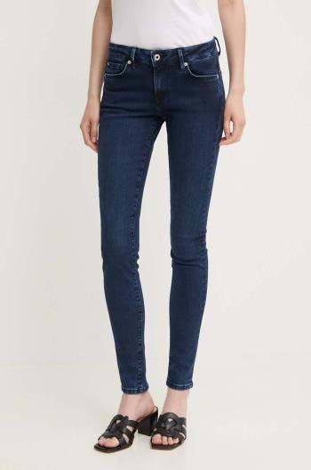 Džíny Pepe Jeans SKINNY JEANS LW dámské, tmavomodrá barva, PL204583CU2