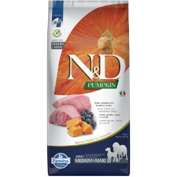 N&D Pumpkin Dog Adult Medium/Maxi Lamb&Blueberry 12kg