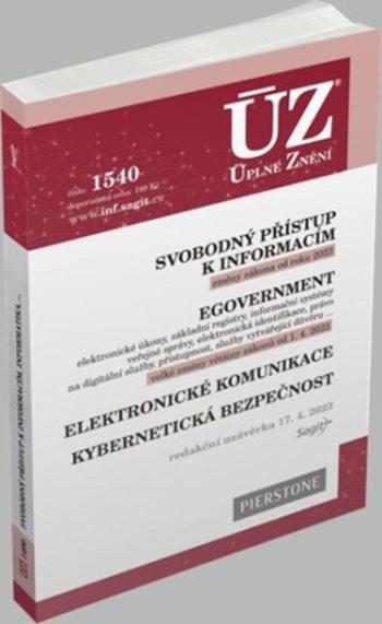 ÚZ 1540 Svobodný přístup k informacím