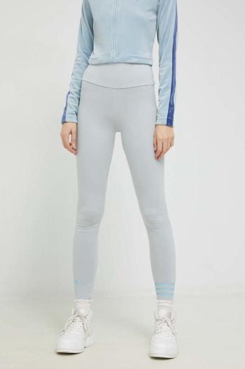 Legíny adidas Originals dámské, šedá barva, s potiskem