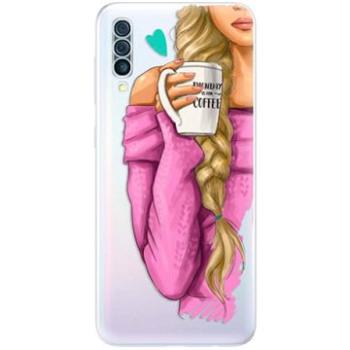 iSaprio My Coffe and Blond Girl pro Samsung Galaxy A50 (coffblon-TPU2-A50)