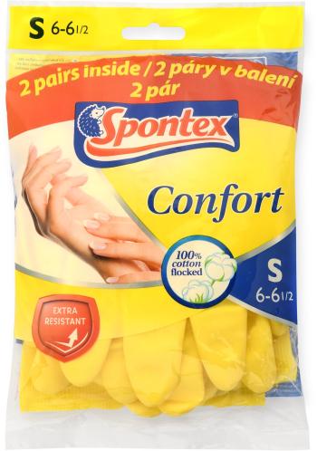 Gumikesztyű SPONTEX Comfort S méret, 2 pár