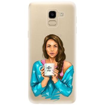 iSaprio Coffe Now - Brunette pro Samsung Galaxy J6 (cofnobru-TPU2-GalJ6)