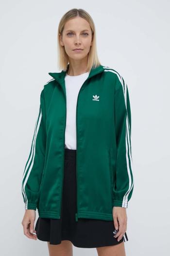 Mikina adidas Originals Track Top dámská, tyrkysová barva, s aplikací, IP0699