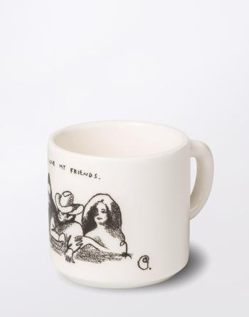 Carhartt WIP Pepe friends Mug Porcelain White/Black