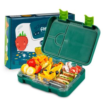 Klarstein Schmatzfatz junior, svačinový box, 6 přihrádek, 21,3 × 15 × 4,5 cm, bez BPA