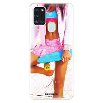 Odolné silikonové pouzdro iSaprio - Skate girl 01 - Samsung Galaxy A21s