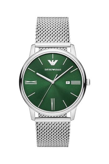 Hodinky Emporio Armani stříbrná barva, AR11578