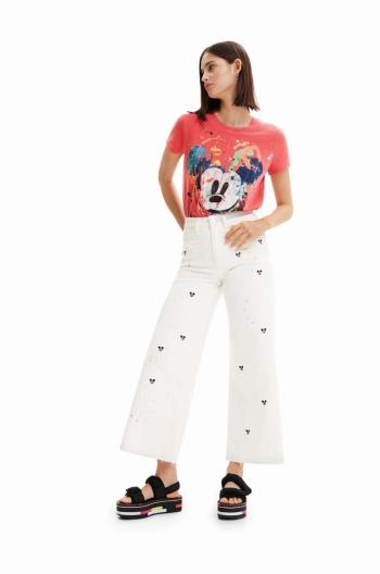 Džíny Desigual x Disney dámské, medium waist