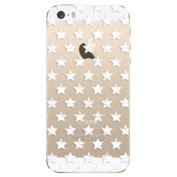 Odolné silikonové pouzdro iSaprio - Stars Pattern - white - iPhone 5/5S/SE