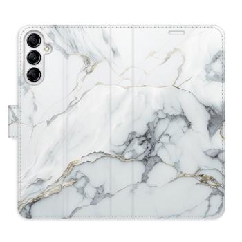 Flipové pouzdro iSaprio - SilverMarble 15 - Samsung Galaxy A14 / A14 5G