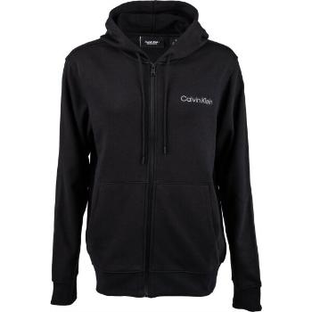 Calvin Klein ZIP THROUGH HOODY Férfi cipzáras felső, fekete, méret XXL