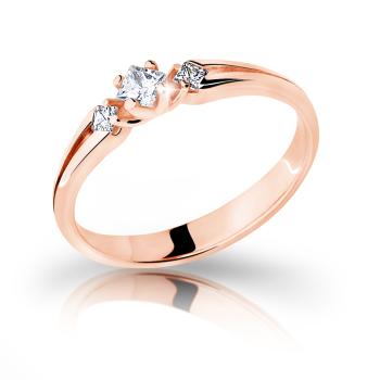 Cutie Jewellery Půvabný prsten z růžového zlata se zirkony Z6866–2105-10-X-4 49 mm