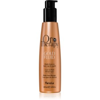 Fanola Oro Therapy Gold Fluid mléko na vlasy s 24karátovým zlatem 200 ml