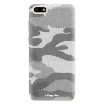 Odolné silikonové pouzdro iSaprio - Gray Camuflage 02 - Huawei Y5 2018