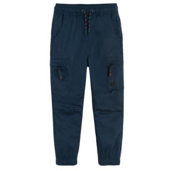 Zateplené jogger kalhoty- modré - 92 NAVY BLUE