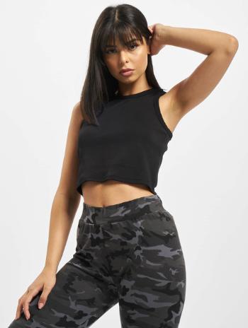 DEF / Top Inga Ribbed in black - M