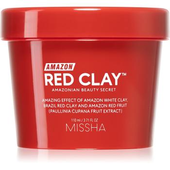 Missha Amazon Red Clay™ čisticí maska pro redukci kožního mazu a minimalizaci pórů s jílem 110 ml