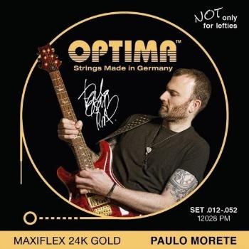 Optima 12028-PM 24K Gold Electrics Maxiflex Paolo Morete Signature Struny pro elektrickou kytaru
