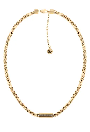 Tommy Hilfiger Módní pozlacený náhrdelník se zirkony 2780873